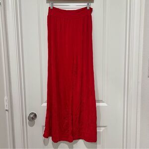 Intensity Women's Wide Leg Palazzo Pants High Rise Crinkle Textured Size Small